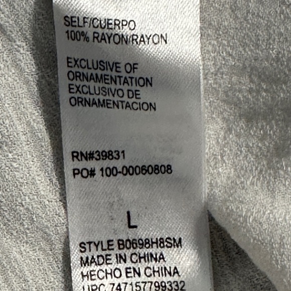 Democracy Lace Up V-Neckline Blouse. - Picture 4 of 7